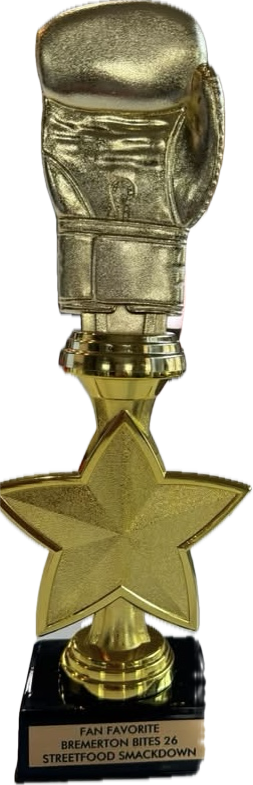 Fan Favorite trophy, Bremerton Bites 26 Streetfood Smackdown